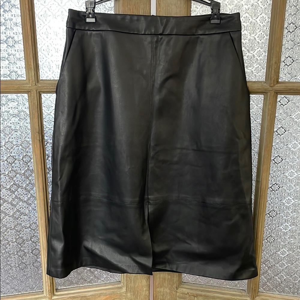 Women’s Black Faux Leather Skirt by A New Day - Size 10